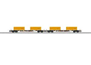 540-47131 - Set 4-achsige Containertragwagen AAE (Epoche VI)