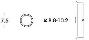 711-40073 - 10 Haftreifen 8,8-10,2mm AC